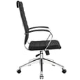 thumbnail image 3 of Scranton & Co Modern Vinyl/Aluminum High Back Office Chair in Black, 3 of 5