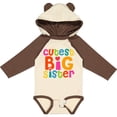 thumbnail image 3 of Inktastic Cutest Big Sister Girls Long Sleeve Baby Bodysuit, 3 of 5