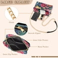 thumbnail image 3 of FORMRS Women Crossbody Purse with Chain Strap Vegan Leather Shoulder Handbag, Ethereal Floral Harmony, 3 of 7