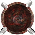 thumbnail image 5 of Stinky Cigar 4 Stirrup Tall Cigar Ashtray, Windproof, 4.25" Deep Bowl, Gold And Black, 5 of 5