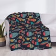 thumbnail image 3 of Naloa Colorful Fish Flannel Blankets - Thick and Warm Blanket for Winter, Soft Fuzzy Plush King Blanket for All Seasons40"x30", 3 of 6