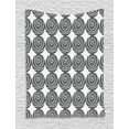 thumbnail image 1 of Geometric Tapestry, Modern Style Circle Motifs Intersecting with Hand-drawn Whirlpools, Wall Hanging for Bedroom Living Room Dorm Decor, 40W X 60L Inches, Charcoal Grey Coconut, by Ambesonne, 1 of 2