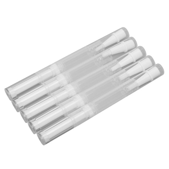 Bolígrafo de aceite BuyWeek para cutículas de uñas transparente 4,5 ml con pincel
