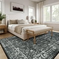 thumbnail image 4 of Moynesa Washable Area Rugs,9x12 Rugs for Bedroom Soft Rugs for Bedroom Aesthetic Boys,Retro Distressed Non Slip Throw Rug Carpet Dining Room Rugs for Under Table, 4 of 10