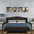 thumbnail image 5 of Black and White Gold Wall Decor Sea Sunset Beach Wall Art Seascape Zen Painting Sunrise Wall Picture Ocean Canvas Print for Living Room Bedroom Bathroom Home Wall Decoration Framed Wall Art, 5 of 6
