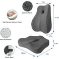 thumbnail image 6 of Seat Cushion & Lumbar Support Pillow Set for Office Chair, Ergonomic Pillow for  Pain Relief,  Back Support Pillow & Chair Cushion for Car seat, Desk Chair, 6 of 7