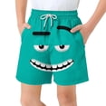 thumbnail image 1 of FcBaudy Children's Pocket Shorts Drawstring Elastic Printed Casual Swim Trunks five point pants, 1 of 8