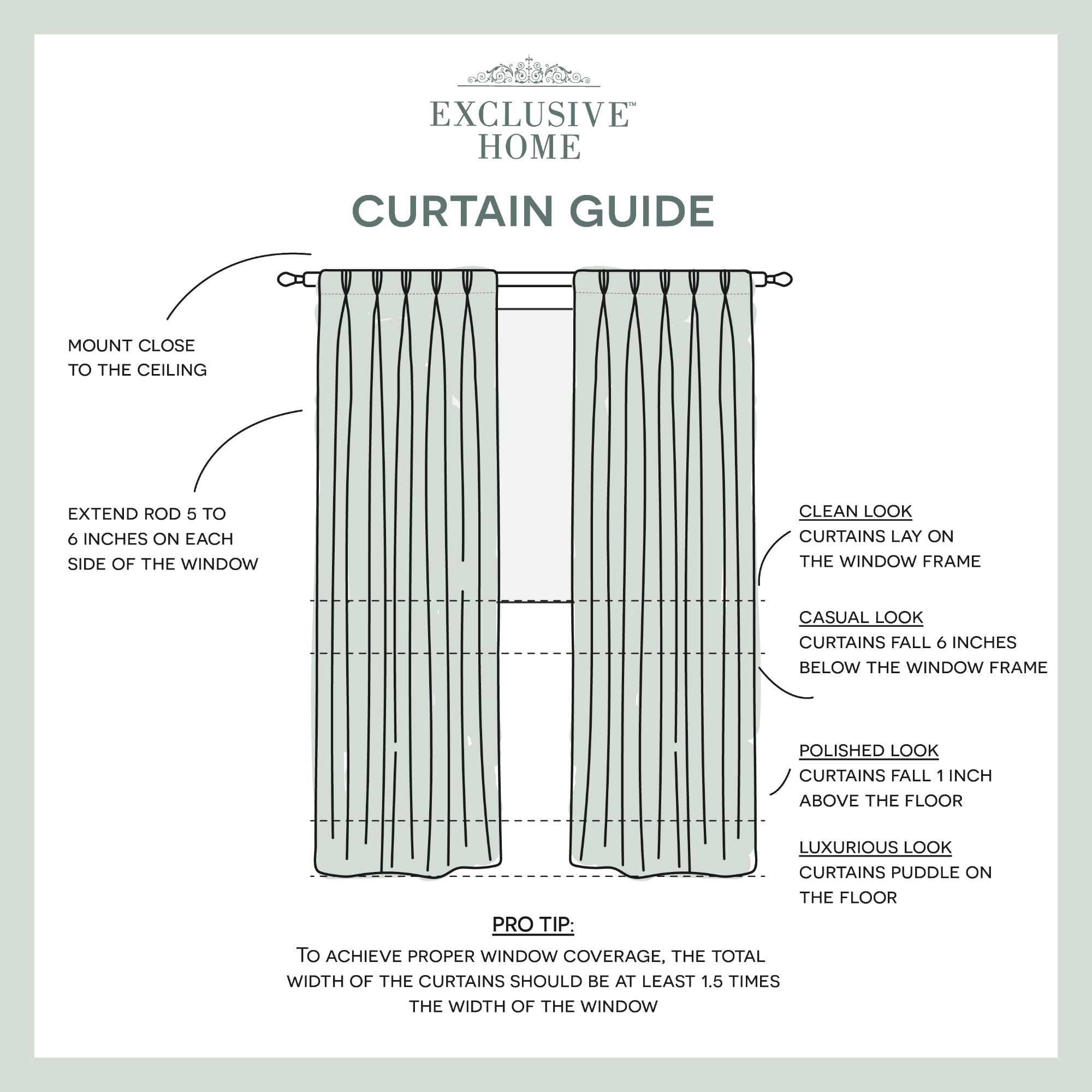 Exclusive Home Curtains Chateau Light Filtering Pinch Pleat Curtain Panels, 96" Length, Blush, Set of 2