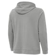 thumbnail image 3 of Men's Antigua Heather Gray Pittsburgh Steelers Effortless Full-Zip Hoodie Jacket, 3 of 4