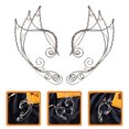 thumbnail image 4 of Miangastore Clips Boucles d'Oreilles Cosplay Style Courbé Multi 1 Paire 3.1x1.4in, 4 of 8