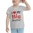 thumbnail image 3 of I Love My Big Brother Cute Toddler T Shirts for Boys Girls (Gray, Youth S), 3 of 5