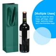 thumbnail image 4 of Wine Bags, 24Pack Dark Green 4 x 4 x 14 In Wine Gift Bags with Handles for Wedding Birthday, 4 of 6
