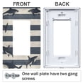 thumbnail image 3 of Yayeee Rocker Switch Wall Plate 1-Gang 4.6"x2.9" Home Decorative Outlet Cover, Dark Sharks, 3 of 6