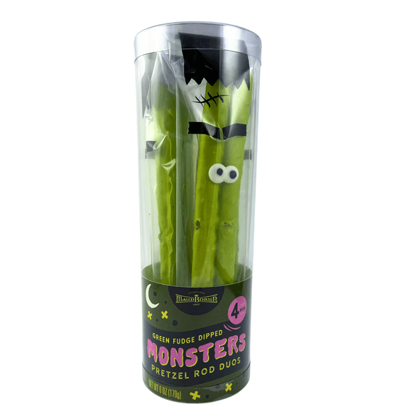 Monster Pretzel Rods Fudge Dipped by Maud Borup, Natural Colors