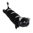 thumbnail image 2 of Cute Cat USB Heated Neck Pillow, 1 Count, Black, 19.6 Inch, Electric Heating Plush Toy, Warm Compress Cervical Bolster, Soft Animal Stuffed Doll, for Pain Relief Office Nap Winter Gift, 2 of 8
