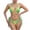 *3-Green, variant on VBVC Women's 2 Piece Halter Triangle Bikini Set,Ladies Drawstring Swimsuit,Tie Side String Thong Swimwear For Women,Black,Size L