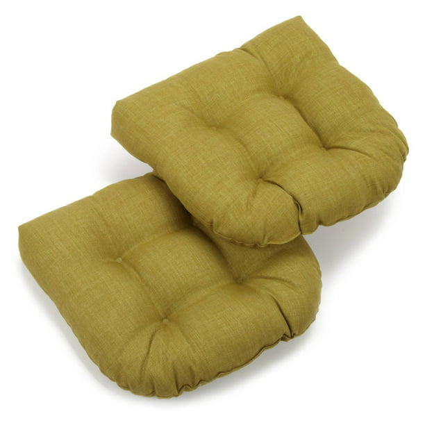 Solid Outdoor Wicker Chair Cushion, Outdoor Wicker Chair Cushions U Shaped