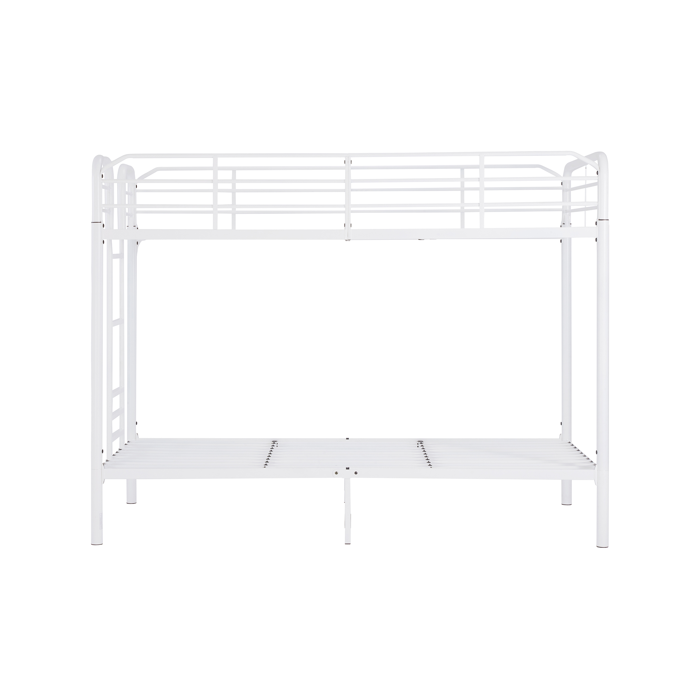 Your Zone Kids Metal Twin-Over-Twin Bunk Bed, White photo 7