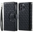 thumbnail image 6 of for iPhone 16 Pro Max Wallet Case, Classic PU Leather Phone Case for Women Men with Zipper Credit Card Holder Wrist Strap Crossbody Strap Shockproof Flip Case for iPhone 16 Pro Max, Black, 6 of 8