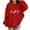 Red, variant on Cethrio Kids Girls Sweatshirts, Pullover Hooded Long Sleeve Spring and Autumn Tops Gray Size 1-2 T