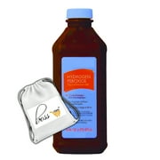 (1) Hydrogen Peroxide Topical Antiseptic Solution, 16oz Bottle Multipurpose Cleaning First Aid Disinfecting Agent Home Office Household Use & CUSTOM Storage Carrier