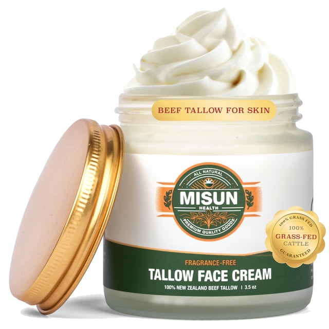 Crema hidratante Misun Health de sebo de res alimentada con pasto para la piel