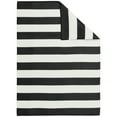 thumbnail image 3 of Mainstays 5'X7' Black and White Stripe Reversible Outdoor Plastic Rug, 3 of 9