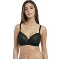 thumbnail image 1 of Freya Womens Daisy Lace Underwire Balcony Bra, 34E, Noir, 1 of 4