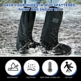 thumbnail image 5 of XXXFLOWER Waterproof Reusable Shoe Covers for Men, Women and Kids, Non-Slip Rain Boots with Zipper and Reflector, Durable Shoe Protectors for Indoor/Outdoor Use, 5 of 7