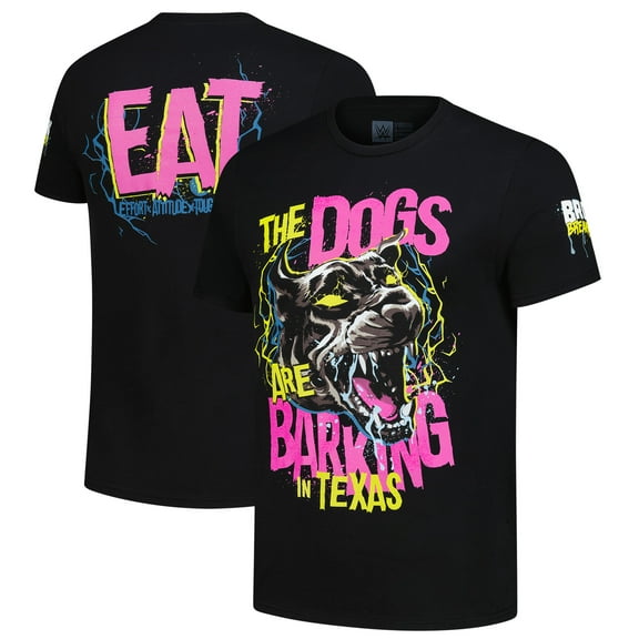 Men's Black Bron Breakker The Dogs Are Barking In Texas T-Shirt