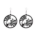 thumbnail image 1 of Acrílico Wansheng Pendientes Negro Colgante Pendientes de Mujeres Feliz Wansheng Festival Disfraz Joyería, 1 of 6