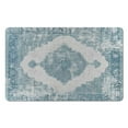 thumbnail image 1 of Enchanting Vintage Gray Bathroom Rug Runner: Non-Slip & Soft - Machine Washable - 20x32 in Floor Mat with Farmhouse Floral Design for Sink, Shower, Bathtub, 1 of 5