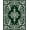 Green, Pattern 7, variant on ODIKA 4'x6' Machine Washable Non-Slip Area Rug, Luxurious Heritage Dynasty Embroidered High Traffic Rug, Green, 572363