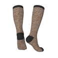 thumbnail image 4 of Fotbe Leopard Print-2 print Women's Men's Novelty Crew Socks Cotton Socks Knee High Socks for Walking,Running,Nurses,Pregnancy, 4 of 9
