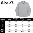 thumbnail image 2 of Men's Casual Stylish Long Sleeve Button-Down Shirts Striped Dress Shirts Cotton Shirt, 2 of 5
