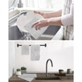 thumbnail image 5 of Gray Lines Kitchen Dish Towels for Drying Dishes Set of 2, Vintage Wave Stripes Texture Simple Waffle Weave Microfiber Hand Tea Bathroom Towels Quick Dry & Absorbent Towel 15.7x23.6, 5 of 7