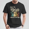 thumbnail image 2 of 1990 Vintage Drum Set T-Shirt for Men – Retro Graphic Tee, Classic 90s Style Shirt, Drum Set Design for Musicians, Gift for Drummers and Men Born in 1990, Timeless Music Lover Apparel, 2 of 3