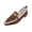 Coffee, variant on Womens White Knit Pointed Toe Loafers Breathable Slip On Comfortable Casual Flats Work Shoes,Size 5.5