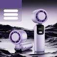thumbnail image 3 of Ventilador, ventilador de techo, ventilador de escritorio, ventilador portátil El nuevo ventilador de mano de alta velocidad Ice Pack con una turbina de 100 marchas y regulación de velocidad continua, 3 of 8