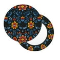 thumbnail image 2 of Disketp Mexican Flower Funda Redonda para Taburete, Funda de Cojín para Silla de Bar Suave y Elástica-13 inch, 2 of 7