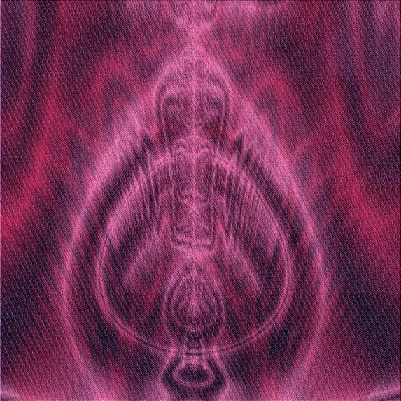 Ahgly Company Indoor Square Patterned Medium Violet Red Pink Area Rugs, 6' Square