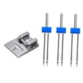 thumbnail image 4 of FUTUREORYY 1Pc Twin Stretch Needle for Sewing Machine Silver Metal Double Stitching Accessory, 4 of 8