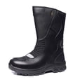 thumbnail image 1 of Botas de moto elegantes: diseño clásico, cómodas y transpirables, adecuadas tanto para desplazamientos diarios como para conducción informal.,Impermeable negro,35, 1 of 20