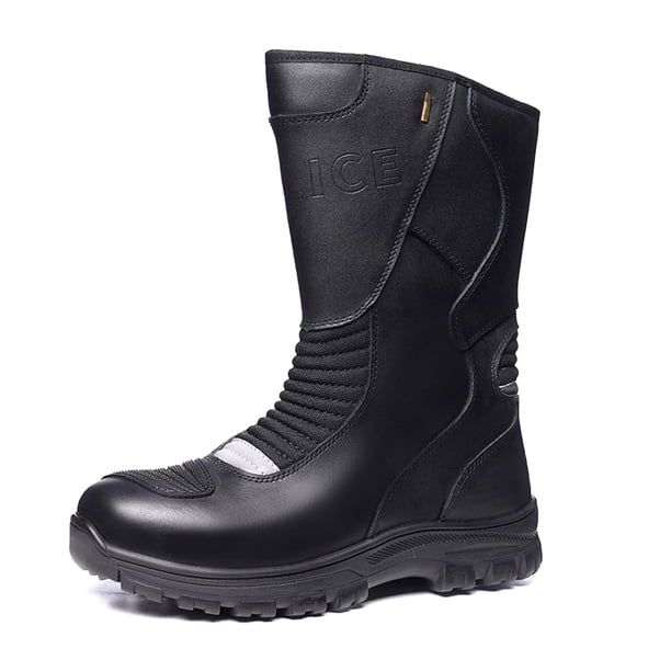 Botas de moto elegantes: diseño clásico, cómodas y transpirables, adecuadas tanto para desplazamientos diarios como para conducción informal.,Impermeable negro,42