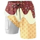 thumbnail image 3 of WILLBEST Shorts de Tabla para Hombre para Fiestas En La Piscina y Playa. Diseño Elegante En Capas con Estampado de Hielo Derretido para Verano. Material Cómodo y Elástico., 3 of 3