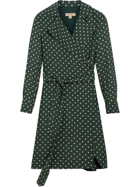 burberry polka dot dress