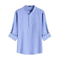 thumbnail image 2 of COOFANDY Men's Cotton Linen Shirts Long Sleeve Casual T-Shirts Hippie Summer Beach Tops, 2 of 6