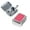 Red, variant on Outdoor Mini Portable Metal Ashtray With Lockable Lid Desktop Pocket Ashtray-Red