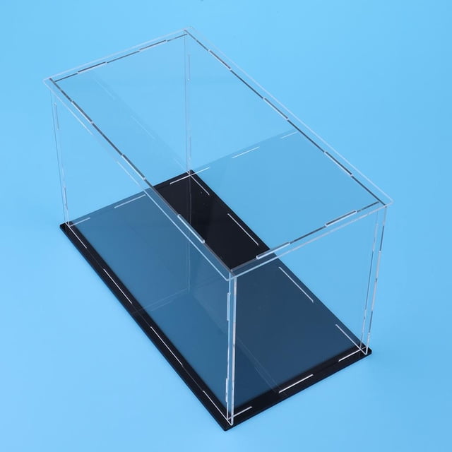 Caja de Exhibición de Acrílico Perfke Negra para Coleccionables 40 X 10 Vitrina de acrílico