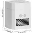 thumbnail image 5 of Calentador de ventilador de 400 W Ahorro de energía Calentador eléctrico portátil silencioso Mini Calentador de ventilador de escritorio Calentador eléctrico Calentamiento rápido PTC para el hogar y la oficina Rojo Verde, 5 of 5